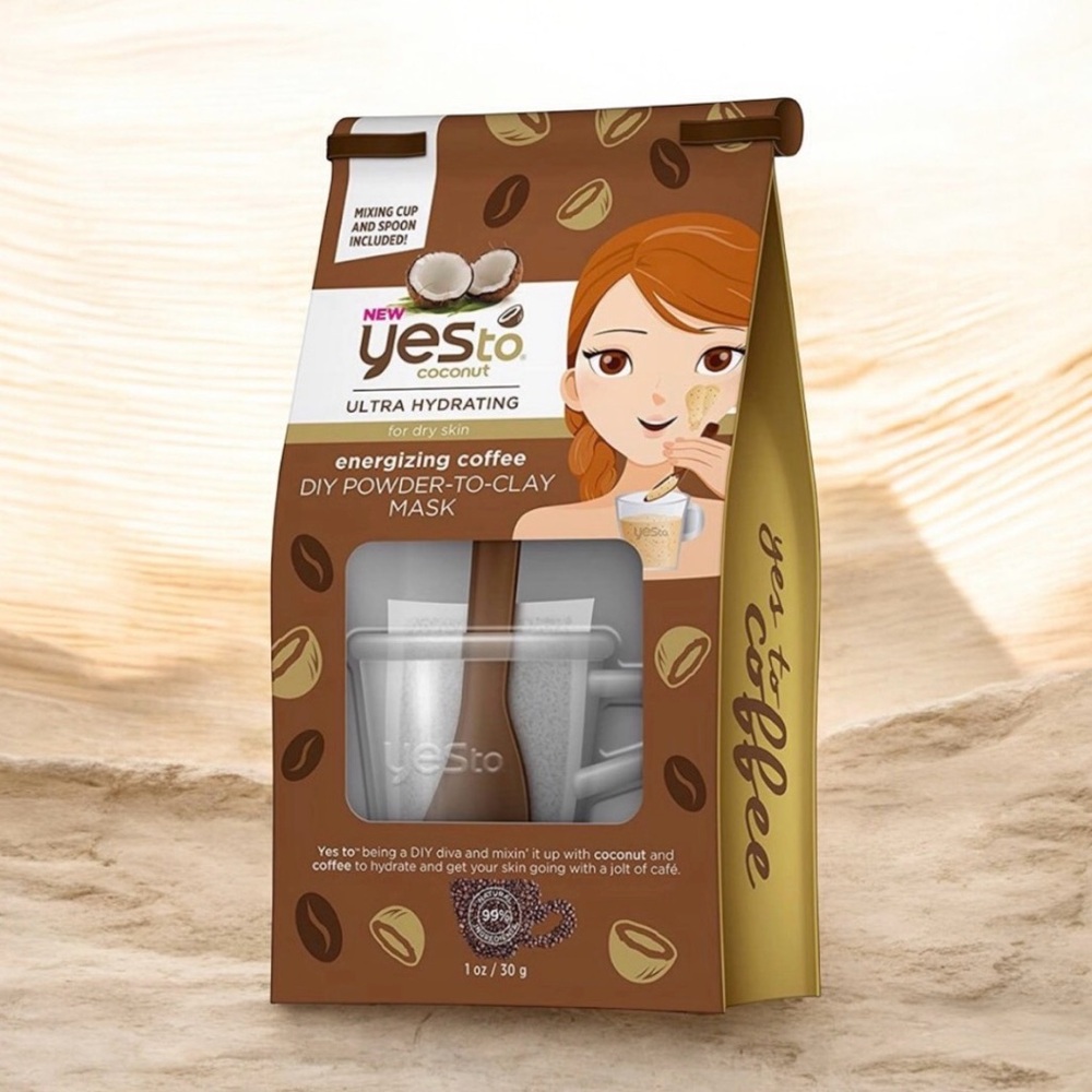 Coconut Coffee Powder-to-Clay Mask